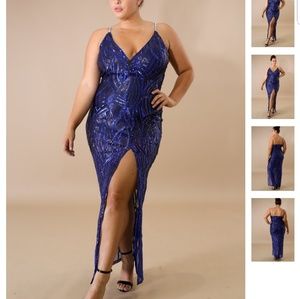 Formal Sequin Gown Plus